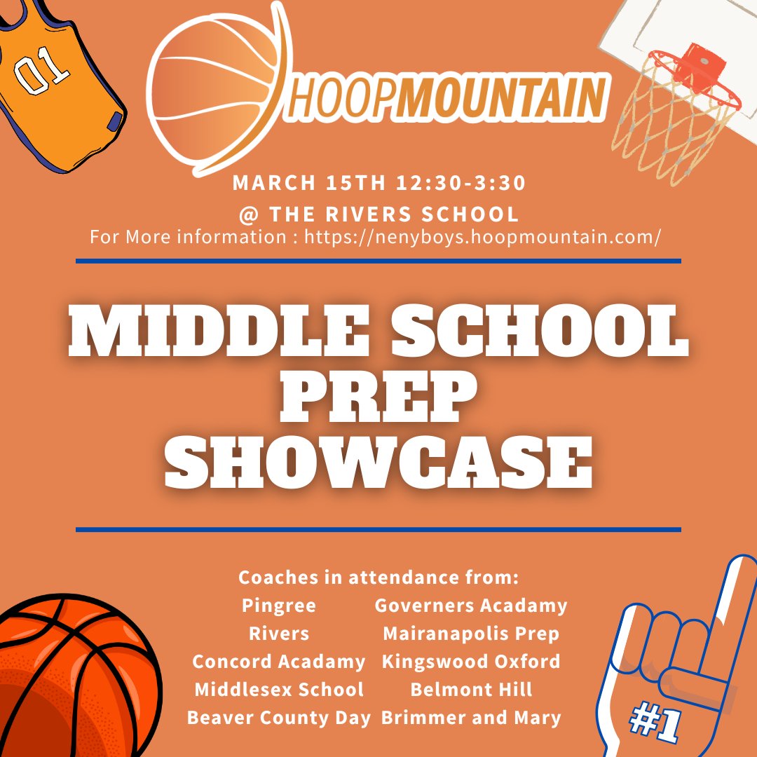 Our Middle School Showcase is approaching fast!! Make sure to sign up now!
For more information use the link Below:
nenyboys.hoopmountain.com/event/hoop-mou…