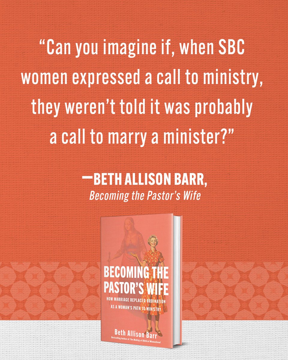 I'm reading Becoming the Pastor's Wife by Beth Allison Barr. It is SO GOOD! Pre-order before it sells out. 
Here's a glimpse: "Preaching is not the primary authoritative medium. It is prophecy and prayer—what women like Mary, the mother of God &amp; Philip's daughters are doing."