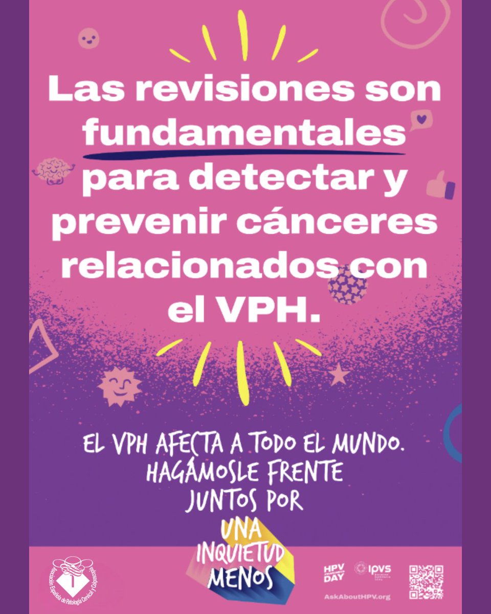 📢 Mañana es el Día Internacional contra el VPH.

Súmate a la campaña y ayúdanos a difundir el mensaje. 🔄 Comparte y hagamos la diferencia. #ocupatedelVPH #unapreocupacionmenos
