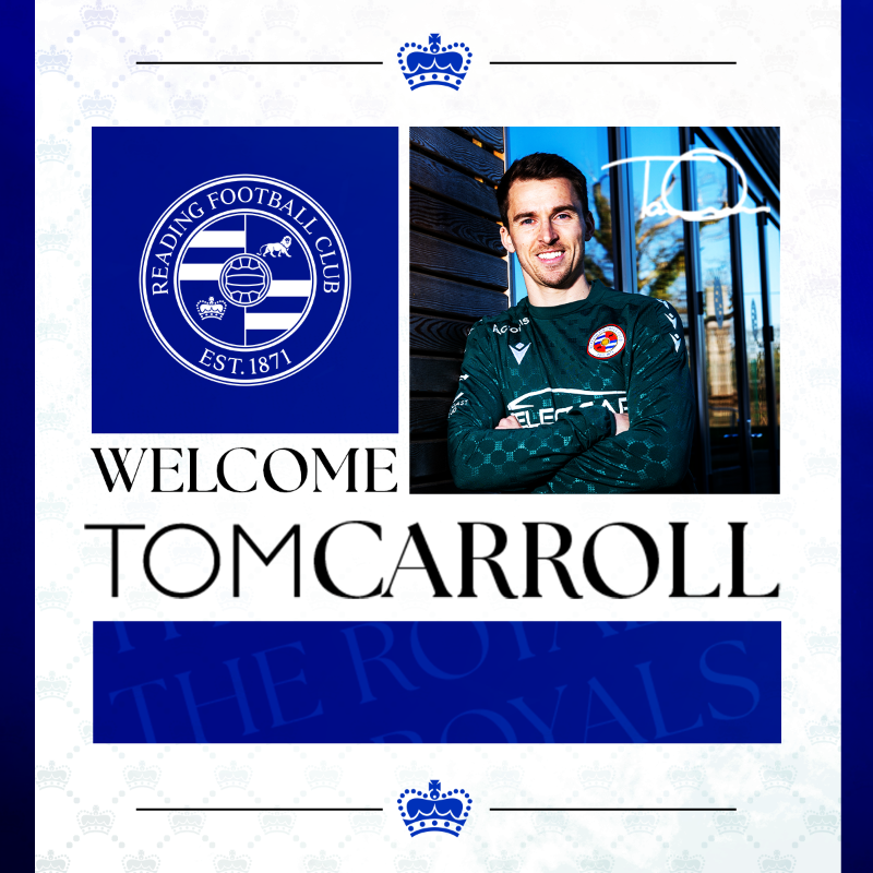 ReadingFC's tweet photo. 📝 We are delighted to announce the signing of Tom Carroll on a short term deal until the end of the 2024/25 campaign.