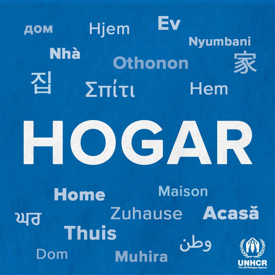 Sea cual sea su idioma, todas las personas merecen un hogar.🏠

Incluidas las personas refugiadas.