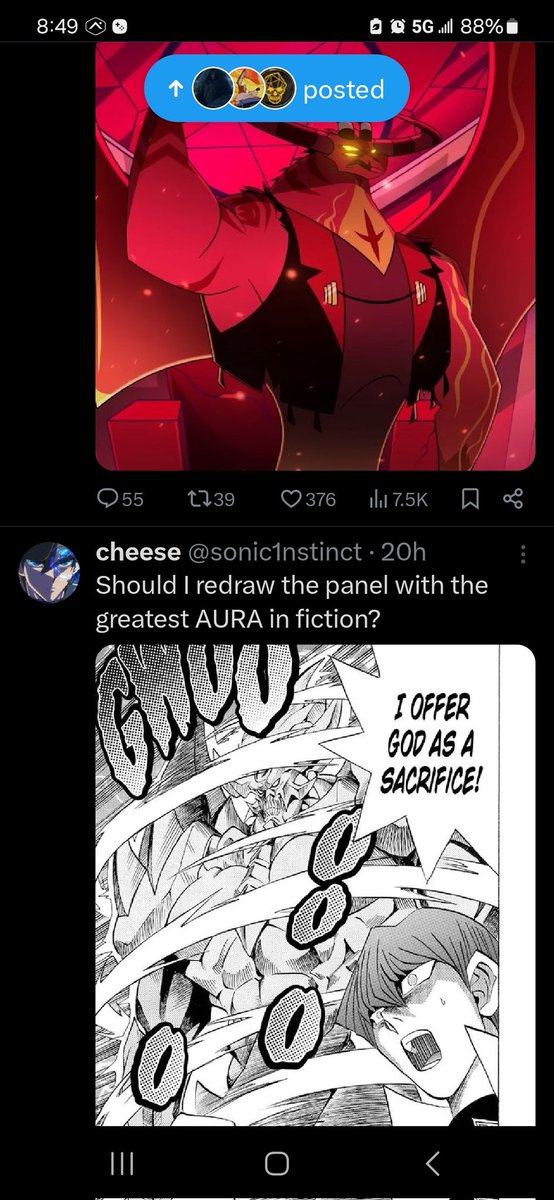 Apparently, both the Strongest Sin and the Strongest God are on my Twitter feed