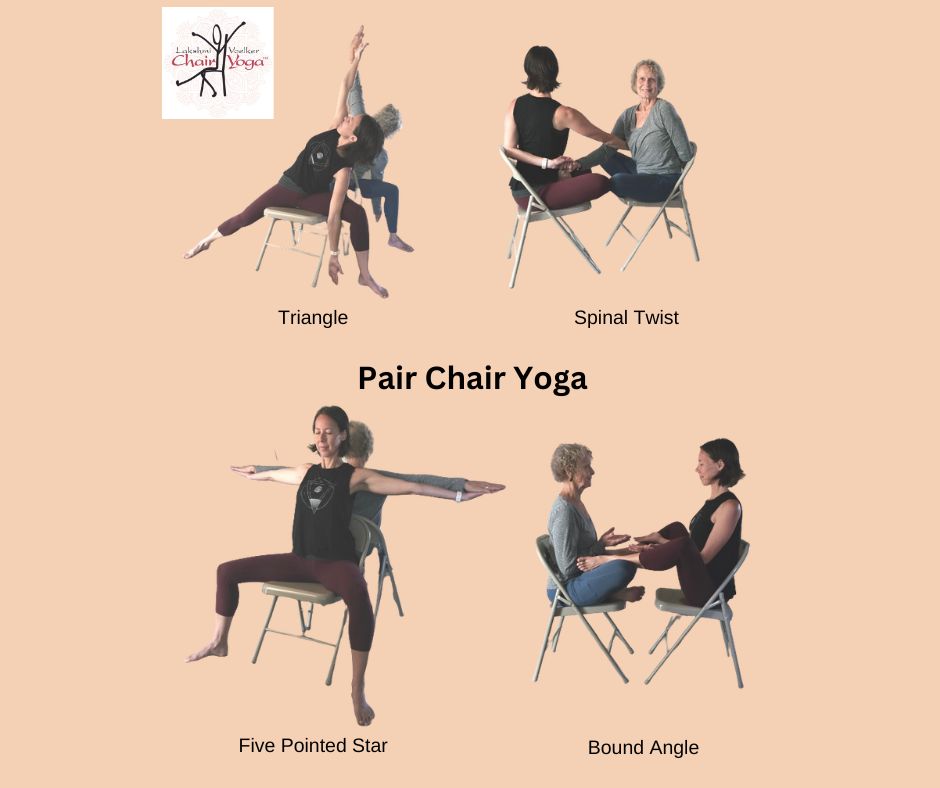 Lakshmi Voelker (@chairyoga) on Twitter photo The LVCY Method also teaches Pair Chair Yoga in the certification course Lakshmi offers! 👭
Our next online certifications are happening in mid-March, June & September! 🪑 😀
Email us at info@lvchairyoga.com for info!
#Chairyoga #Pairchairyoga #Pairs The LVCY Method also teaches Pair Chair Yoga in the certification course Lakshmi offers! 👭
Our next online certifications are happening in mid-March, June & September! 🪑 😀
Email us at info@lvchairyoga.com for info!
#Chairyoga #Pairchairyoga #Pairs