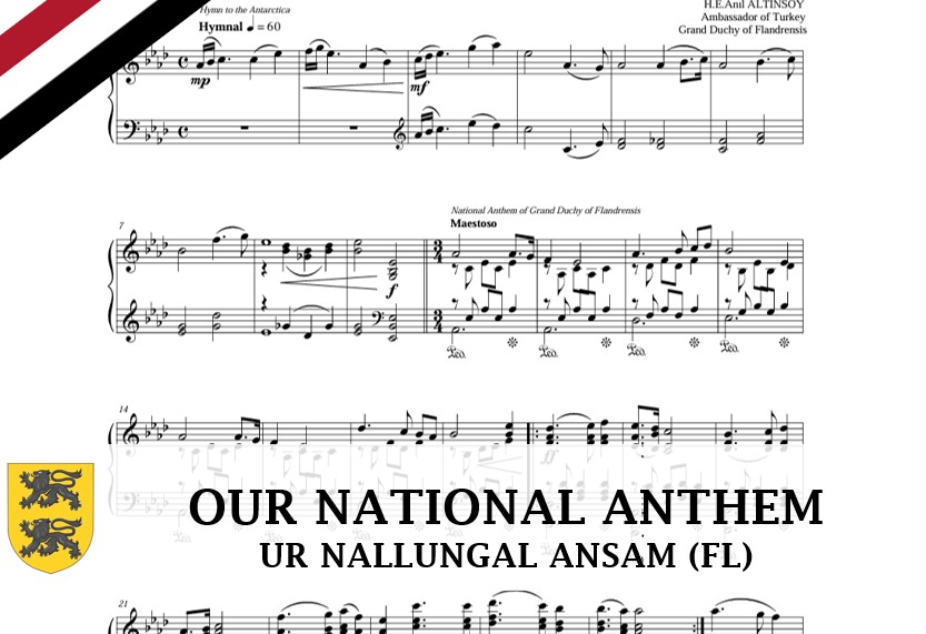 Did you know that our national anthem doesn’t have lyrics? That’s because there are no humans on our territory to sing it! The anthem was composed in 2015 by Anil Altinsoy from the Conservatorium of Izmir #micronation #micronationalism