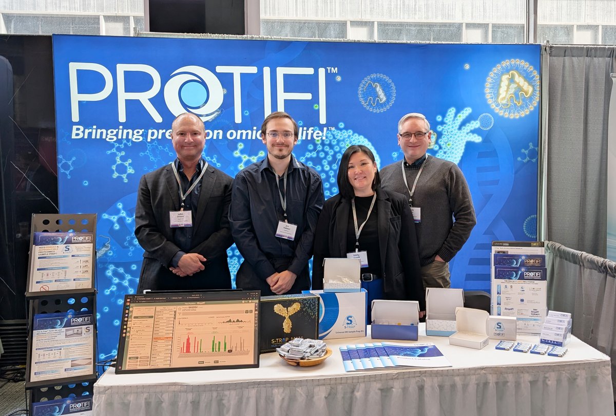 Thanks to everyone who stopped by our booth at US HUPO in Philly! It was great connecting with you all - see you next year! 

#USHUPO2025 #Proteomics #biotech #ProteomicsResearch #proteomics #samplePrep #MS #massSpectrometry #Omics #LifeSciences #LCMS