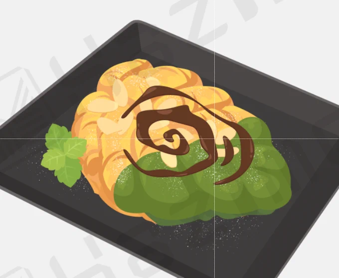 本日の進捗、はっぱデニッシュ 