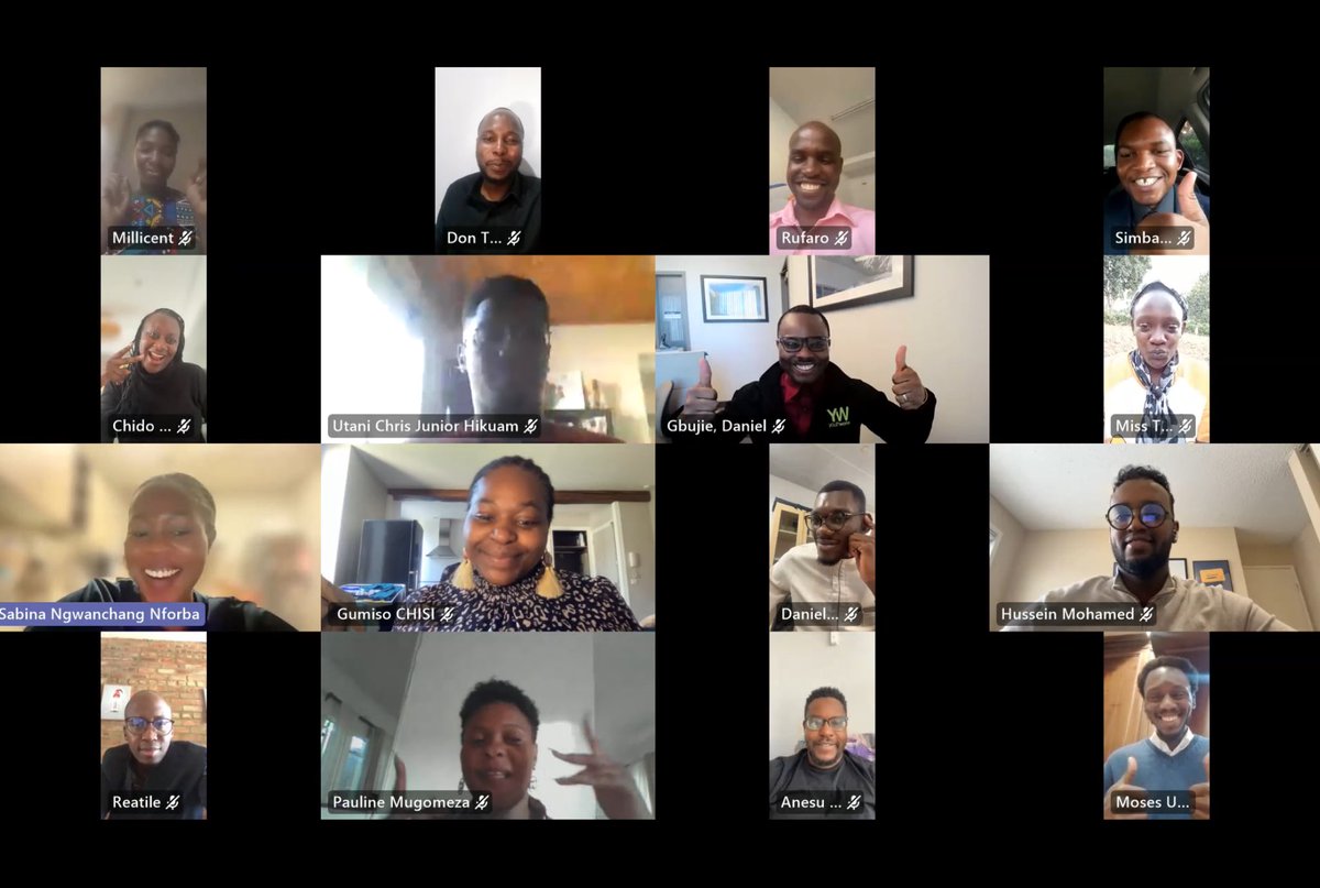 Today, the outgoing <a href="/AUYouthEnvoy/">AU Youth Envoy</a>, Ms. @ChidoCleoMpemba held a farewell meeting with 27 former + current staff &amp;  consultants of the office of youth envoy to reflect on their collective journey and appreciate their contributions during her 3 year tenure to H.E <a href="/AUC_MoussaFaki/">Moussa Faki Mahamat</a>.