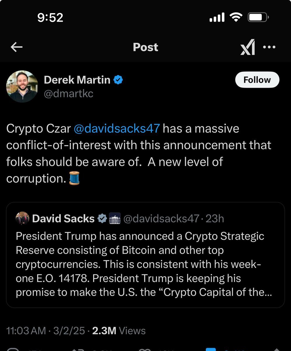 How do you avoid any “conflict of interest” and make this risk free for the Treasury?

Ripple gives XRP to Treasury for FREE! 

They are the only company/foundation in a position to do this!