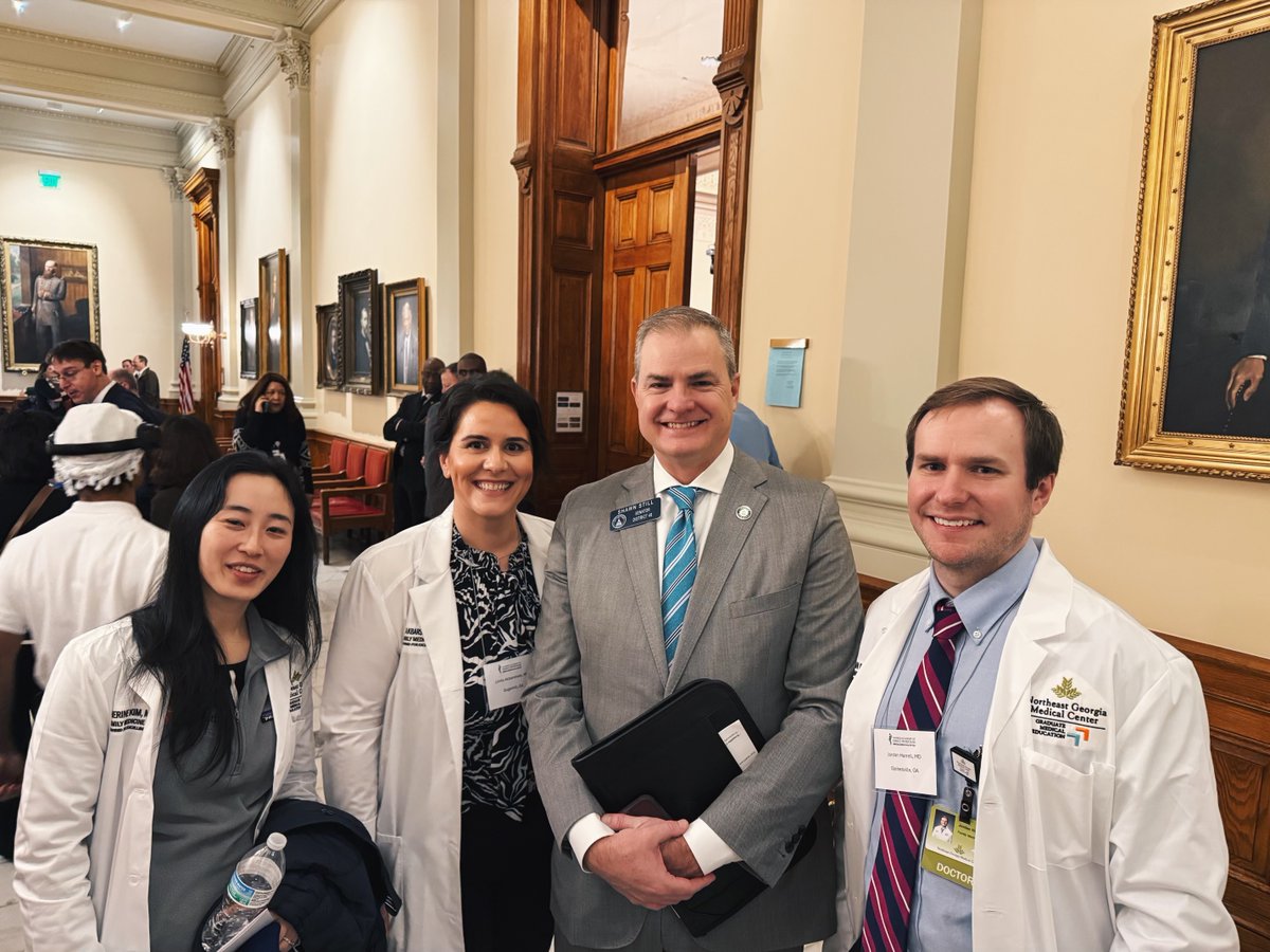 ngmcgme's tweet photo. Last month, our PGY-2 Family Medicine residents and faculty had the privilege of visiting the Georgia State Capitol to meet with legislators and discuss important healthcare bills that will shape the future of patient care. We're proud of our residents and faculty for advocating for patients!

Learn more about our Family Medicine residency by visiting https://t.co/ddU6lcxgGs 

#Hardwiredforexcellence
