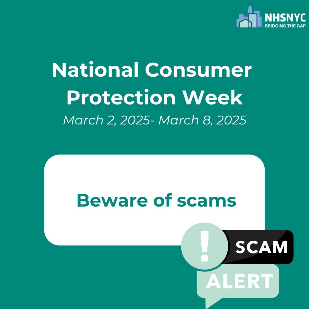 NHSNYC is celebrating National Consumer Protection Week (March 2-9, 2025). Visit mass.gov/news/consumer-… for #ConsumerProtection advice! #NCPW2025