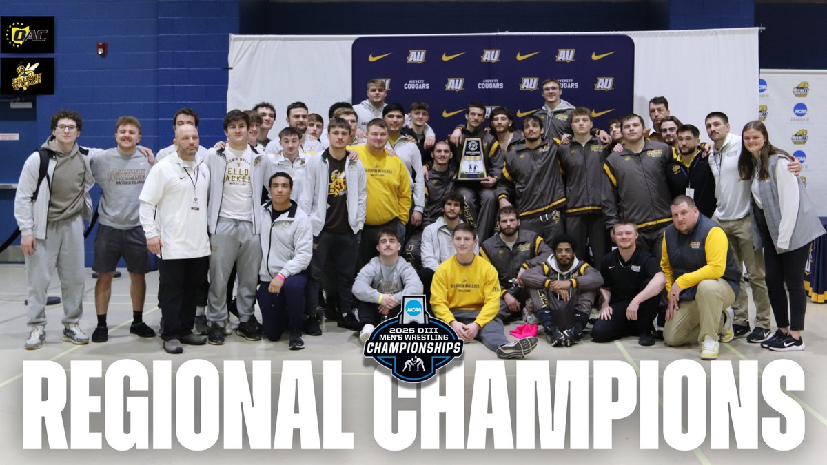 ICYMI: <a href="/bw_mwrestling/">Baldwin Wallace Men's Wrestling</a> wins the <a href="/NCAADIII/">NCAA Division III</a> Region 4 Wrestling Championships, 14 OAC Wrestlers Qualify for Nationals 🤼‍♂️🏆 

📰:oac.org/x/3yi1u
#OAC | #d3wrestle