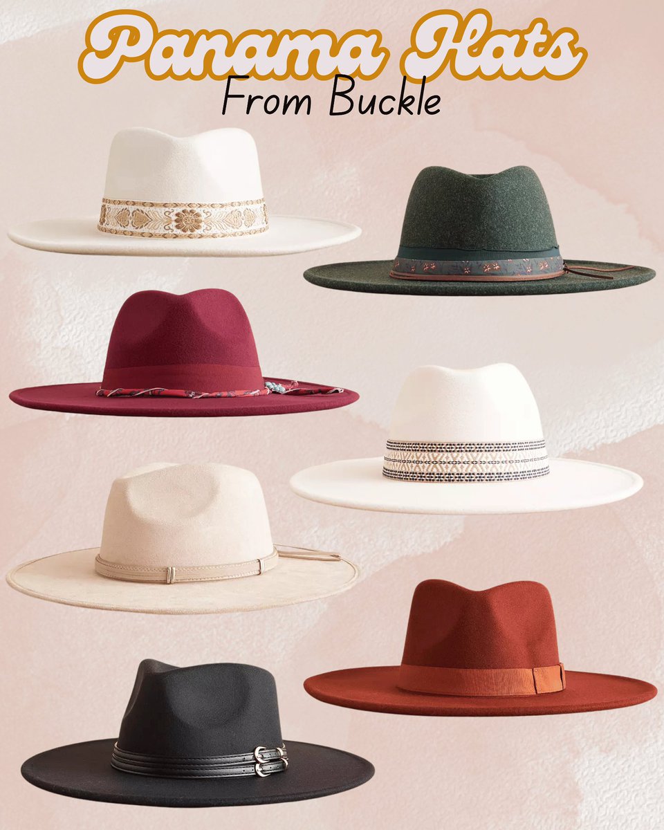 Kayla_weatherby's tweet image. Spring is right around the corner.  Check out these Panama hats from The Buckle.  Perfect for a date night or a trip to the winery.  Complete the perfect outfit with a hat. 
#springfinds 

liketk.it/56RjJ