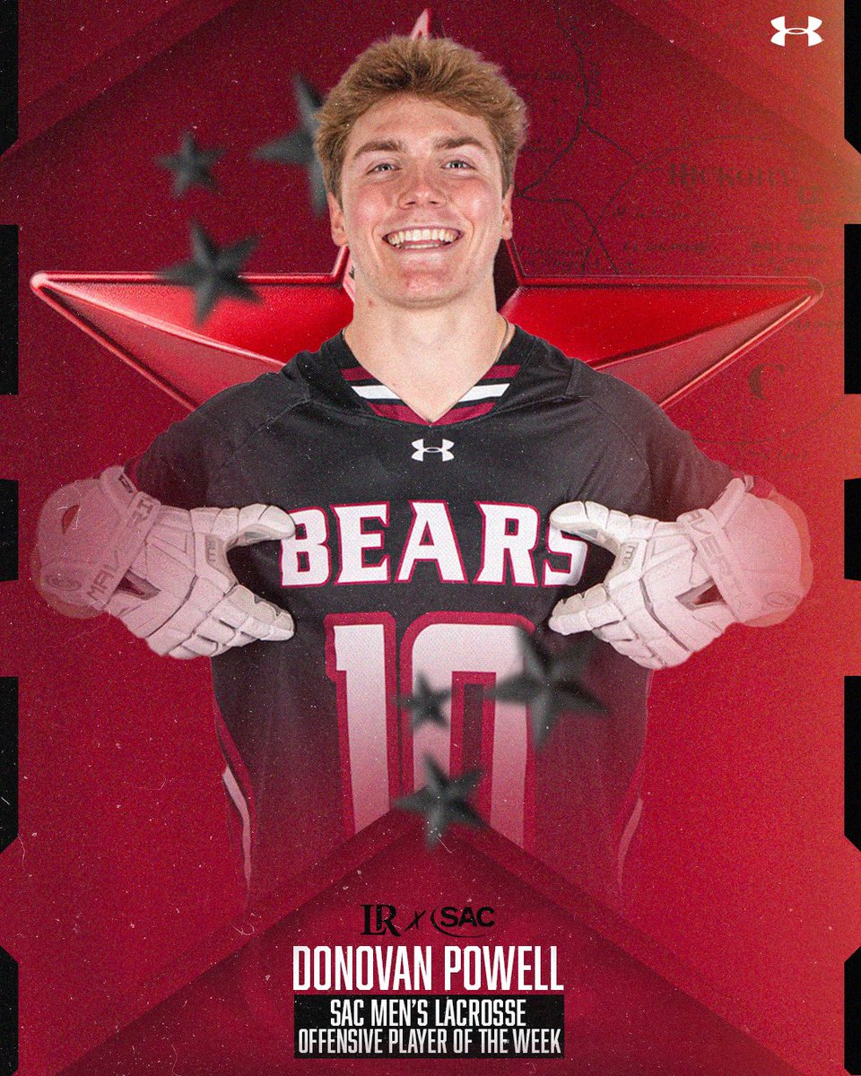 LR Mens Lacrosse (@lrumlax) on Twitter photo Menโs Lacrosse takes home all three SAC Player of the Week awards ๐งน
๐๐ผ๐ป๐ผ๐๐ฎ๐ป ๐ฃ๐ผ๐๐ฒ๐น๐น - Offensive Player of the Week
๐ฃ๐ฎ๐ฟ๐ธ๐ ๐ฃ๐ฎ๐ถ๐ป๐๐ฒ๐ฟ - Defensive Player of the Week
๐ ๐ฎ๐๐๐ต๐ฒ๐ ๐ ๐ฎ๐ป๐ฐ๐ถ๐ป๐ถ - Specialist of the Week
#GOBEARS | #BetweenTheBricks Menโs Lacrosse takes home all three SAC Player of the Week awards ๐งน
๐๐ผ๐ป๐ผ๐๐ฎ๐ป ๐ฃ๐ผ๐๐ฒ๐น๐น - Offensive Player of the Week
๐ฃ๐ฎ๐ฟ๐ธ๐ ๐ฃ๐ฎ๐ถ๐ป๐๐ฒ๐ฟ - Defensive Player of the Week
๐ ๐ฎ๐๐๐ต๐ฒ๐ ๐ ๐ฎ๐ป๐ฐ๐ถ๐ป๐ถ - Specialist of the Week
#GOBEARS | #BetweenTheBricks