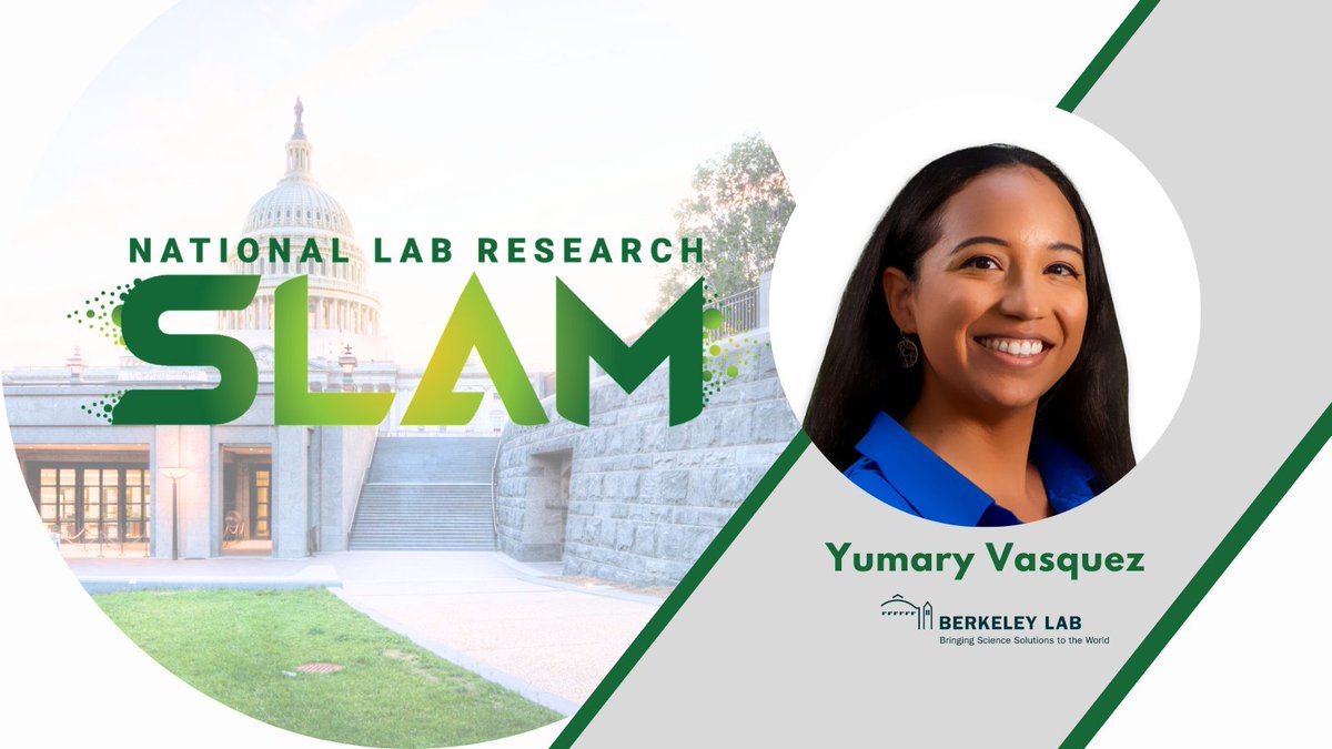 BerkeleyLab's tweet image. Our own Yumary Vasquez is heading to D.C. for the #NationalLabSLAM! She’ll present her research on giant viruses—microscopic powerhouses that neutralize pathogens like brain-eating amoebas. 🦠👏 Cheer her and 17 National Lab finalists on, March 5! 

3Q4: elements.lbl.gov/news/3q4-yumar…