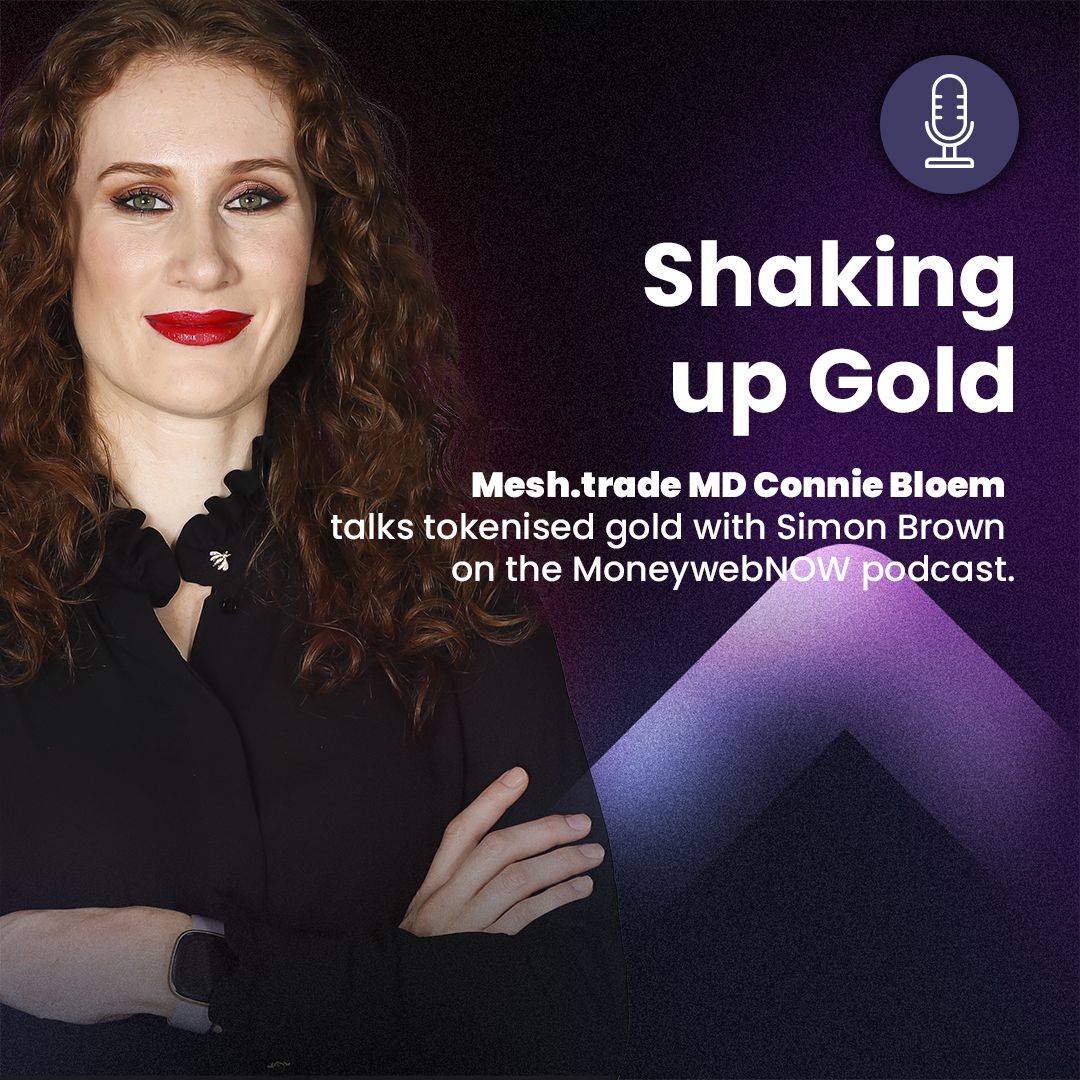 Catch Mesh MD Connie Bloem (<a href="/bloem_connie/">Connie Bloem</a>) on <a href="/Moneyweb/">Moneyweb News</a>, explaining how investors can buy any fraction of tokenised Krugerrands from as little as R50. Interview starts at 12 minutes.
<a href="/Troygoldapp/">Troygold</a> 

moneyweb.co.za/moneyweb-podca…

#opencapitalmarkets #smartassets