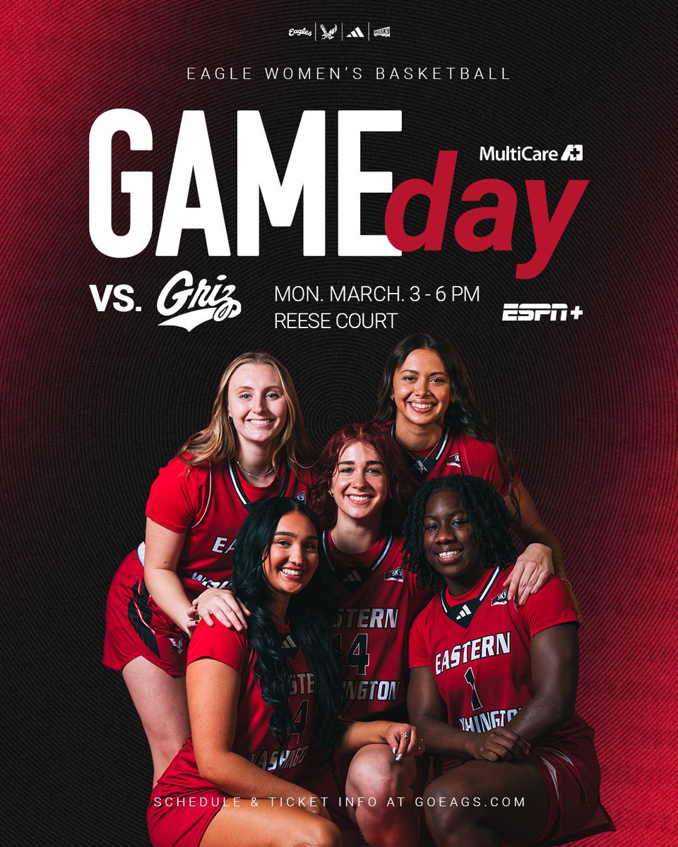 EWUWBB's tweet image. On the way, Senior Night and the final regular season matchup!

🆚 Montana
⏰ 6 pm
🏟️ Reese Court
💻 loom.ly/L1q50xk
📊 loom.ly/25q7xMg
🎟️ GoEags.com

#GoEags #FEO