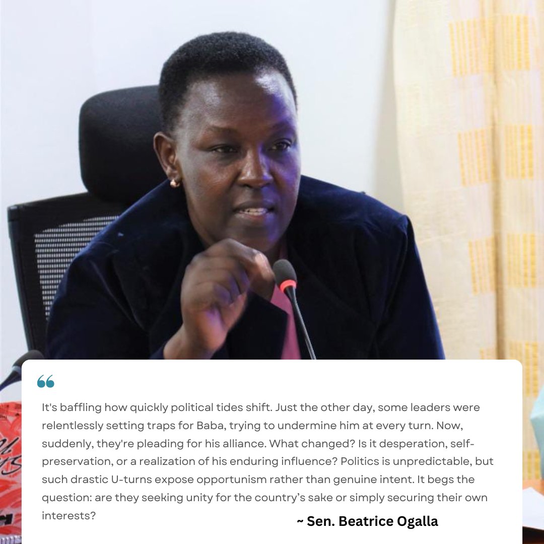 This is not the time for political alliances but for delivering services to the people. As a Party, ODM's priority is national unity, meaningful development, and good governance. We remain committed to policies that uplift lives and strengthen our nation’s future.