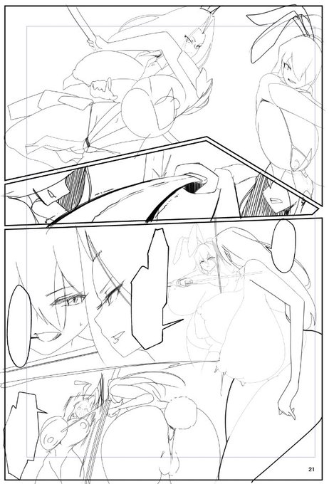 進展。
今日から線画描いてくよ 