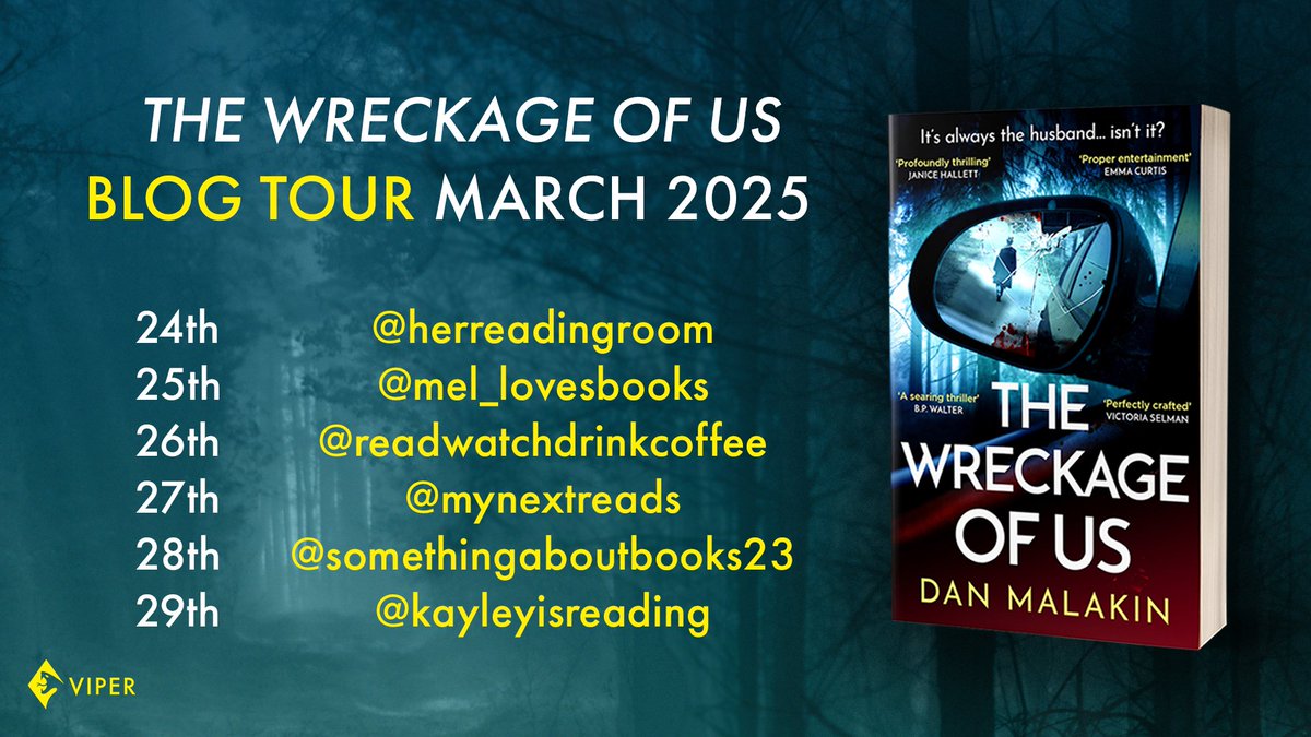Viper Books (@viperbooks) on Twitter photo We're excited to announce the upcoming blog tour to celebrate the paperback release of #TheWreckageOfUs by <a href="/DanMalakin/">Dan Malakin</a>, starting on 24th March!
Follow us on Instagram to read along!
instagram.com/viper.books/ We're excited to announce the upcoming blog tour to celebrate the paperback release of #TheWreckageOfUs by <a href="/DanMalakin/">Dan Malakin</a>, starting on 24th March!
Follow us on Instagram to read along!
instagram.com/viper.books/