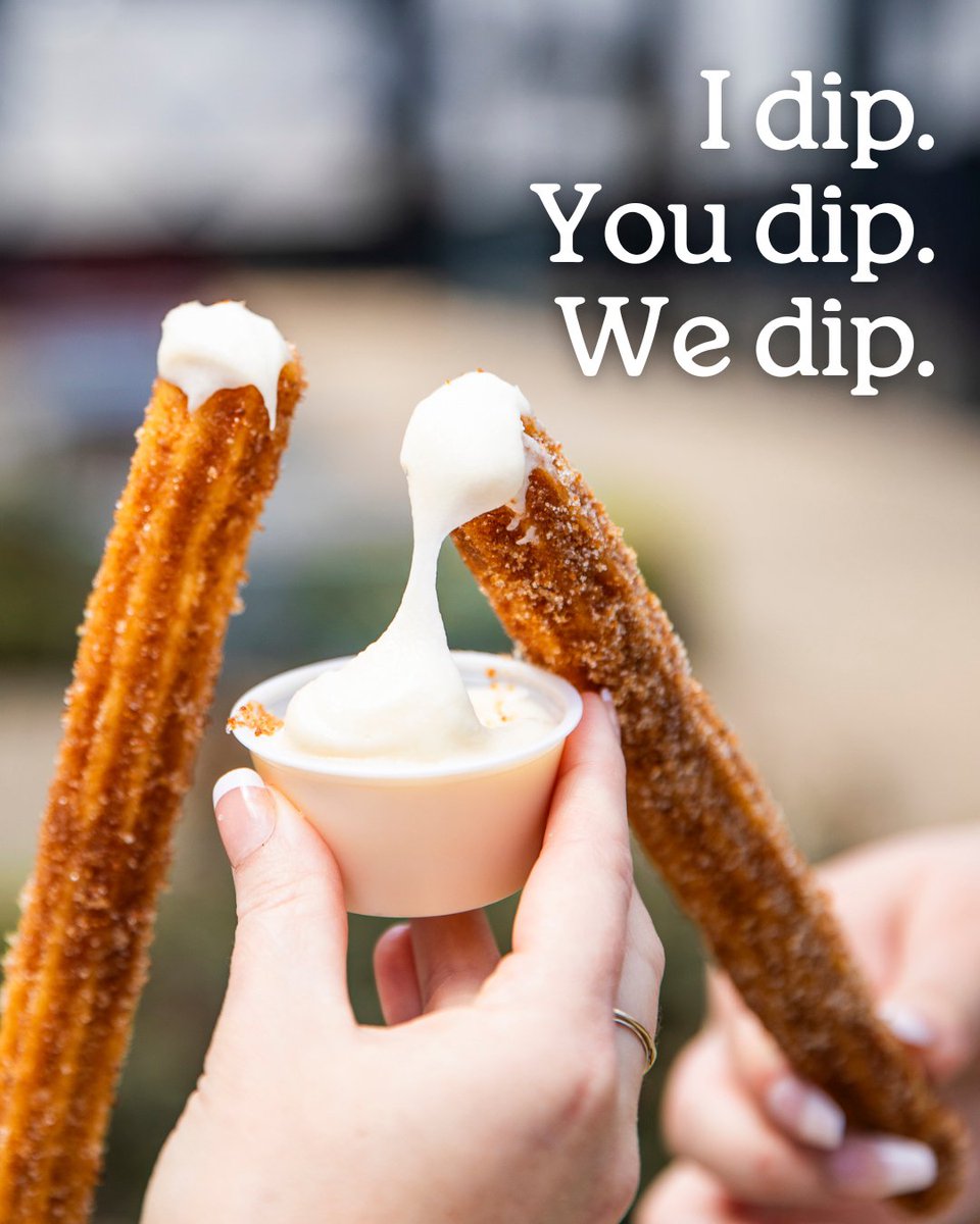 our menu just got sweeter! meet our new churros—crunchy, Makara® cinnamon-sugary goodness made for dipping!