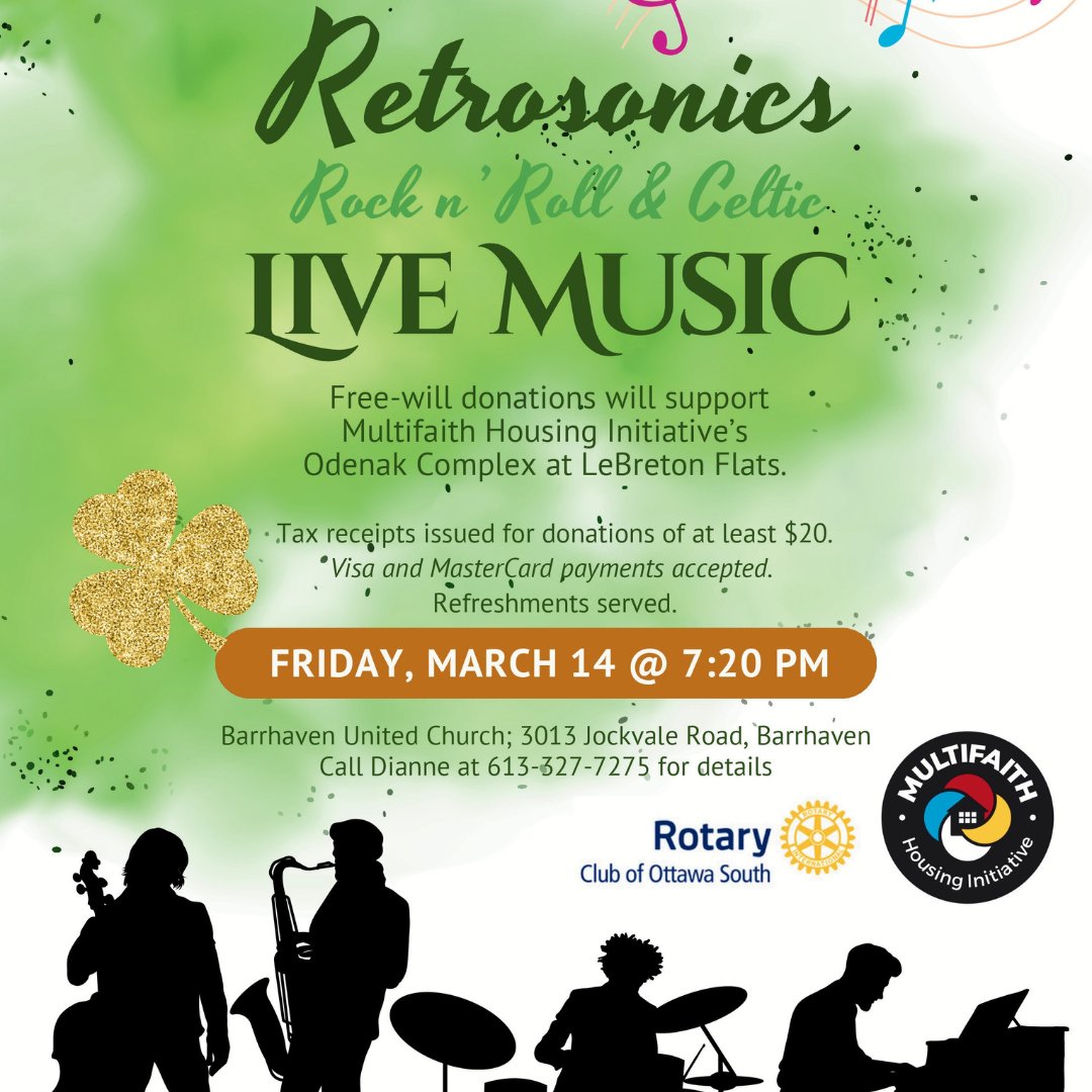 Our friends over at Barrhaven United Church are hosting a concert in support of MHI's Dream Odenak. On March 14th at 7PM sway to the music featuring rock n' rock and celtic tunes! Learn more at bit.ly/4gZ5HZJ