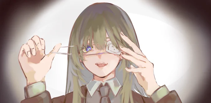 『モニタリング』エルキドゥverまた描きましたそばかす無いです。 