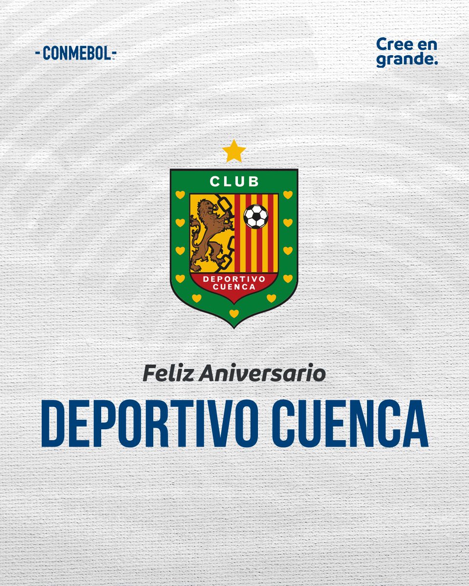 CONMEBOL's tweet image. ¡Felicidades, @DCuencaOficial! 🇪🇨

#CreeEnGrande