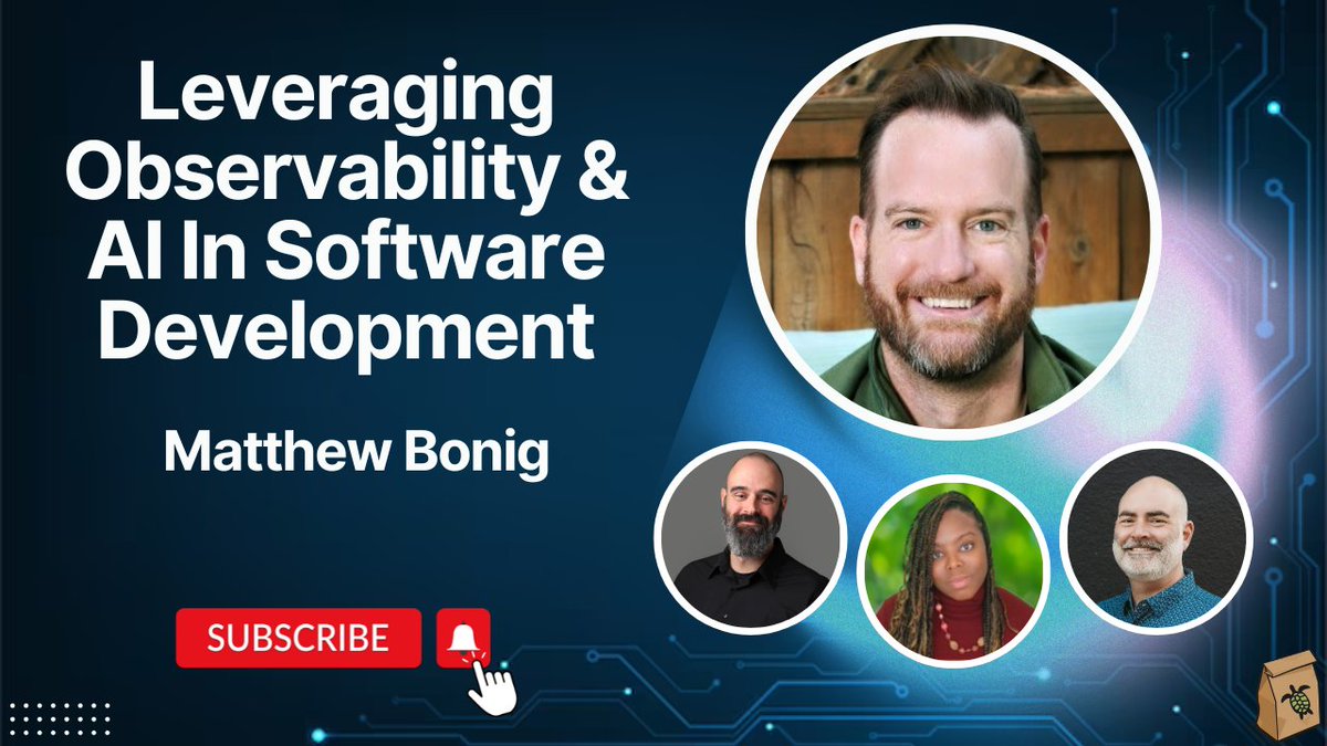 Join Matthew Bonig &amp; the vBrownBag crew for a discussion on  effectively leveraging observability and AI in software development. You  won't want to miss this! Live this Wed March 5th @ 730p central. youtube.com/live/k10dZSbH8…