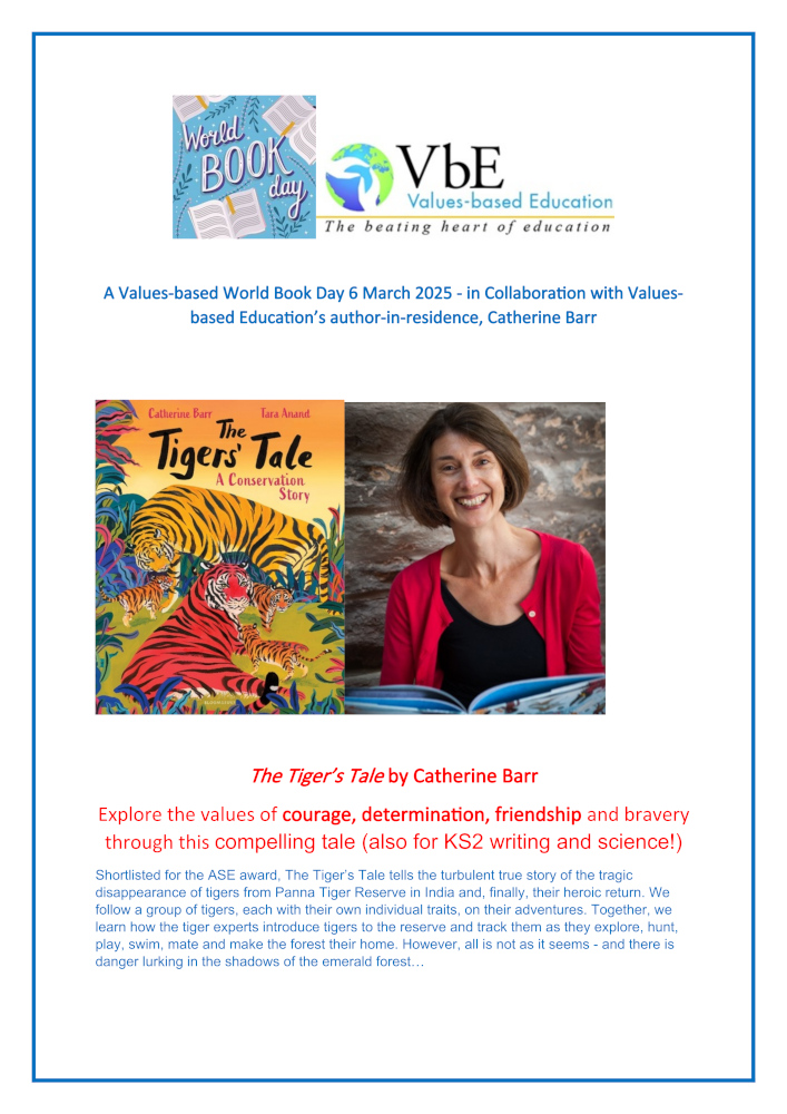 World Book Day is on March 6th.

We are working with children's book author Catherine Barr to bring some resources to celebrate the occasion.

Download the resources here:
bit.ly/4imlRNL

@catherinebarrbooks #vbezone #valuesbasededucation #valueseducation #WorldBookDay