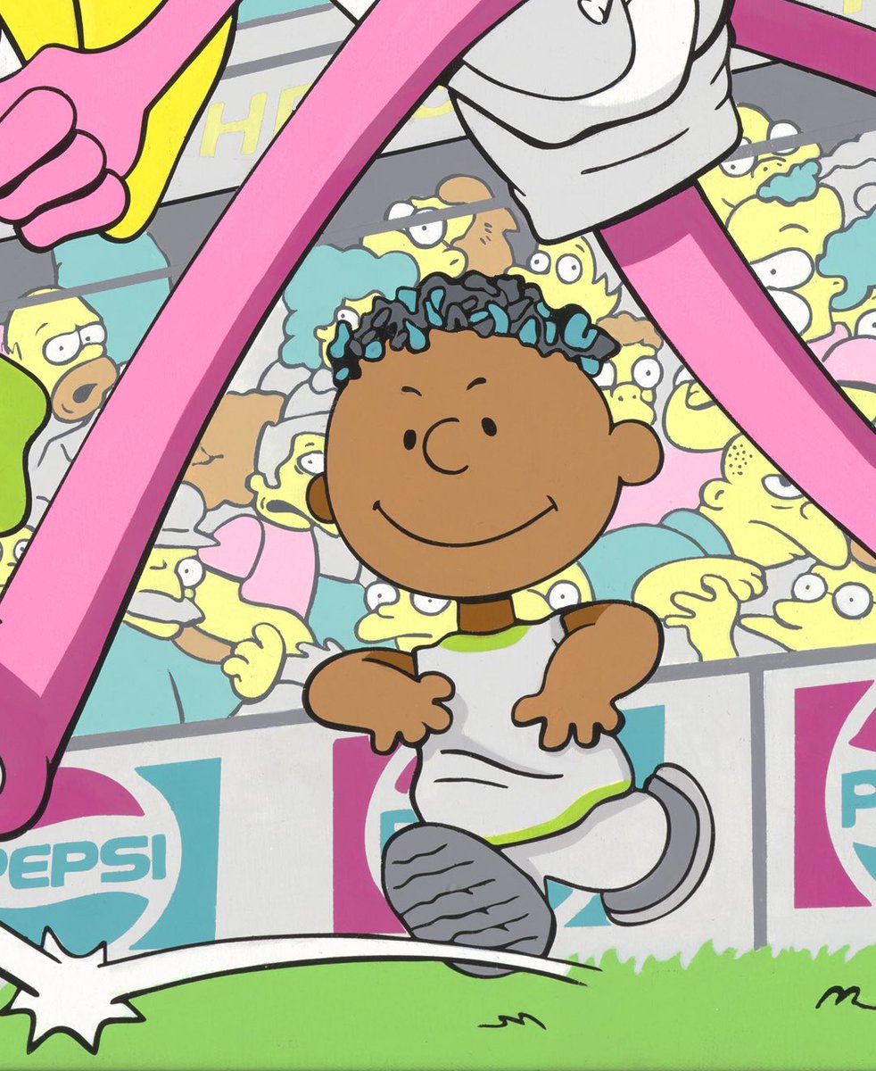 “Fùtbol” is the first of a new 9 painting Sports Series

24”x24” (61 x 61cm)