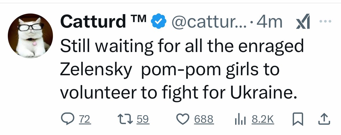 The idea that you can only support Ukraine if you’re willing to go there and fight is one of the most moronic MAGA arguments I’ve ever heard and that’s really saying something. 🤡
