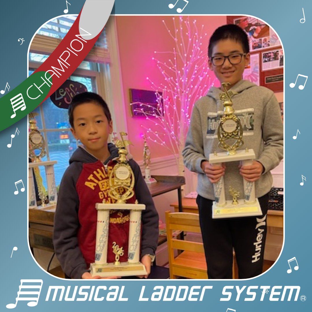 irmo_music's tweet image. Congratulations to piano lesson students Caleb and Michael for earning their Champion trophies!

#musicalladdersystem