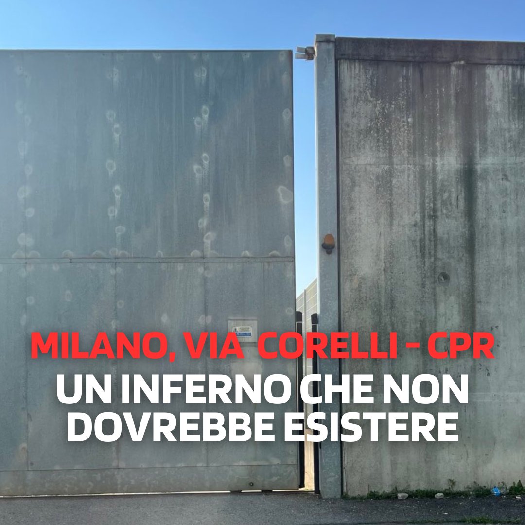 Ilaria Salis (@salisilaria) on Twitter photo Oggi, insieme a rappresentanti della rete Mai più Lager e di NAGA, e al consigliere regionale <a href="/luca_paladini4/">Luca Paladini</a>, ho effettuato una visita ispettiva al #CPR (Centro Permanenza per i Rimpatri) di #Milano in via Corelli.
Come sempre, non ho annunciato il mio arrivo: voglio vedere la Oggi, insieme a rappresentanti della rete Mai più Lager e di NAGA, e al consigliere regionale <a href="/luca_paladini4/">Luca Paladini</a>, ho effettuato una visita ispettiva al #CPR (Centro Permanenza per i Rimpatri) di #Milano in via Corelli.
Come sempre, non ho annunciato il mio arrivo: voglio vedere la
