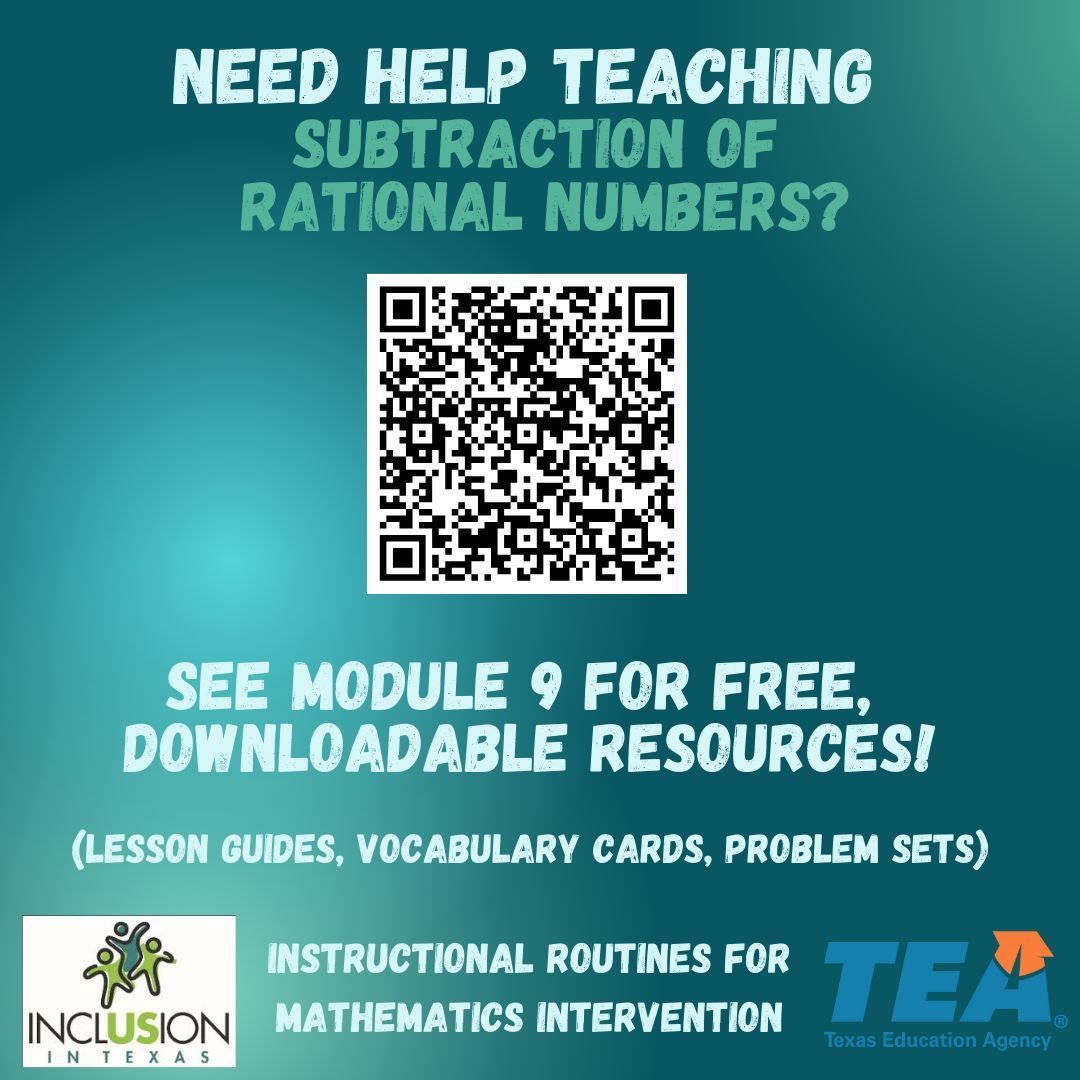 sarahpowellphd's tweet image. What are ways to help students subtract with rational numbers? Here are FREE lesson guides, problem sets, and vocabulary cards. buff.ly/4bcDhdb
