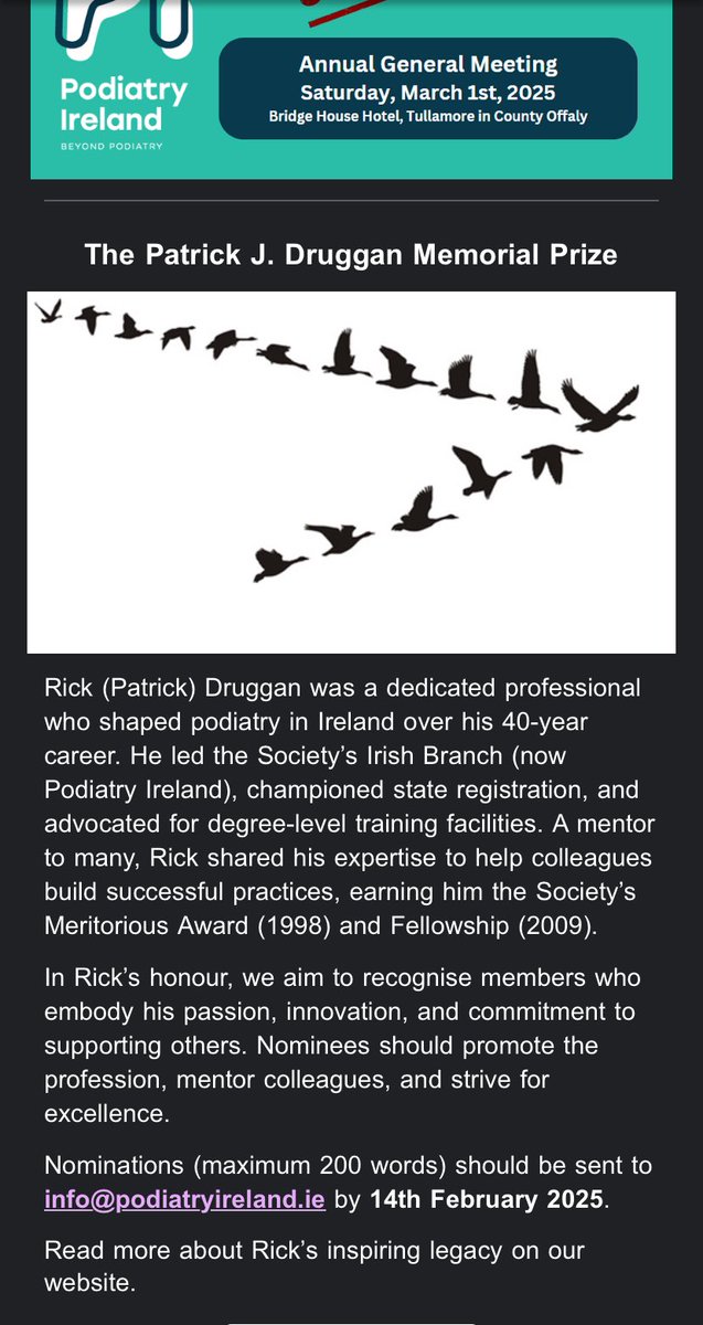 Anita Murray (@anitamurraypod) on Twitter photo Congratulations to Assumpta Coyle on winning the Rick Druggan Award this year in recognition of her outstanding contribution to our profession and continued support of her colleagues 🌟 #podiatry <a href="/WeHSCPs/">National HSCP Office, HSE</a> Congratulations to Assumpta Coyle on winning the Rick Druggan Award this year in recognition of her outstanding contribution to our profession and continued support of her colleagues 🌟 #podiatry <a href="/WeHSCPs/">National HSCP Office, HSE</a>