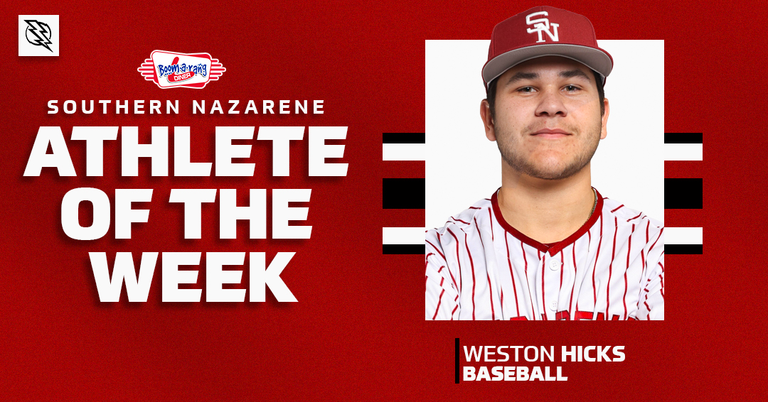 SNU Athletics (@snuathletics) on Twitter photo ๐๐๐๐๐๐๐ ๐๐๐๐๐๐ฅ
Weston Hicks delivered at the plate this week, racking up hits and driving in runs for SNU against Southeastern Oklahoma State!
โก๏ธ.500 Avg
โก๏ธ7 RBIs
โก๏ธ1 HR
โก๏ธ1 Double
๐๐ ๐๐๐๐! He is your Boom-a-rang SNU Male Athlete of the Week!
#BoltsUpโก ๐๐๐๐๐๐๐ ๐๐๐๐๐๐ฅ
Weston Hicks delivered at the plate this week, racking up hits and driving in runs for SNU against Southeastern Oklahoma State!
โก๏ธ.500 Avg
โก๏ธ7 RBIs
โก๏ธ1 HR
โก๏ธ1 Double
๐๐ ๐๐๐๐! He is your Boom-a-rang SNU Male Athlete of the Week!
#BoltsUpโก