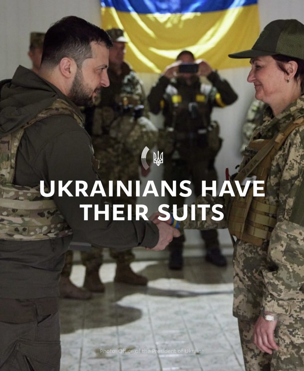 Dear <a href="/realDonaldTrump/">Donald J. Trump</a> - Ukrainians have their suits.