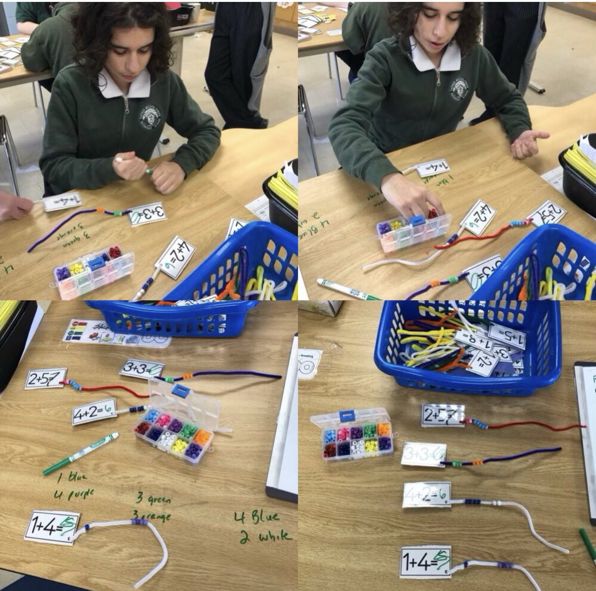 LipoMigena's tweet photo. #Sorting &amp; #adding using different coloured beads. #FatherMichaelGoetz @DP_math�� #MathPlay #mathisfun #mathiseverywhere ⁦@DPCDSBSchools⁩ ⁦@DP_SELS⁩ #mathvocabulary https://t.co/hQS48cqOhh