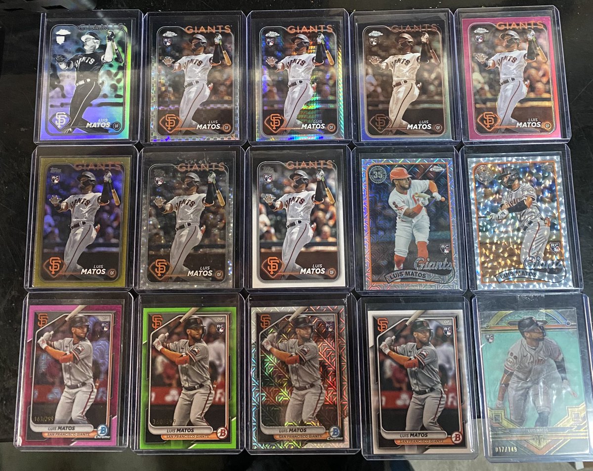 BudjaminB's tweet image. Getting started on the Matos rookie rainbow ⚾️