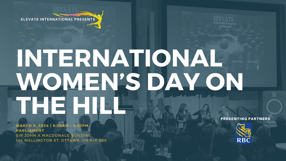 Diversity Institute (@torontometdi) on Twitter photo Join <a href="/elevateintlorg/">Elevate International</a> on March 6 in Ottawa for International Women’s Day on The Hill 2025!
Celebrate, reflect and drive meaningful change in women's leadership locally and globally.
Secure your ticket today: eventbrite.com/e/internationa…
#IWD2025 #ElevateWomen #MarchForward Join <a href="/elevateintlorg/">Elevate International</a> on March 6 in Ottawa for International Women’s Day on The Hill 2025!
Celebrate, reflect and drive meaningful change in women's leadership locally and globally.
Secure your ticket today: eventbrite.com/e/internationa…
#IWD2025 #ElevateWomen #MarchForward