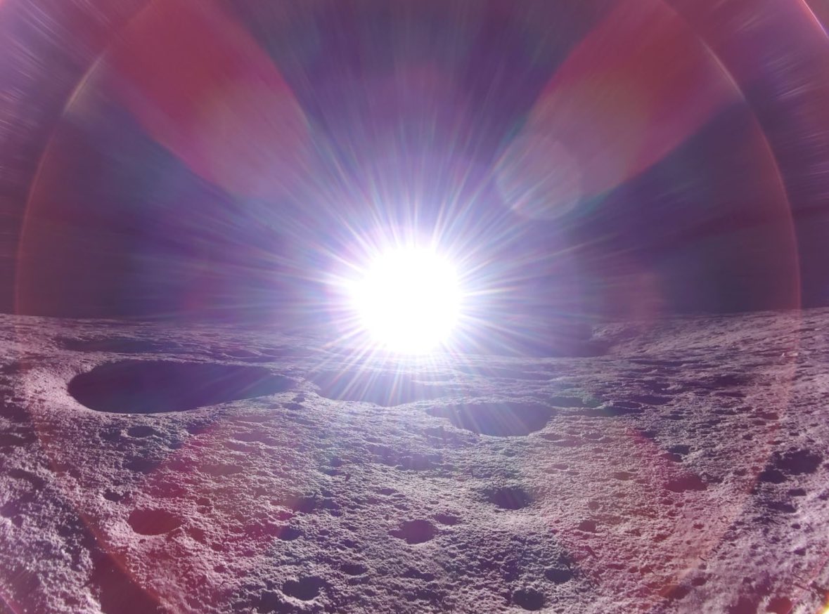 This is a lunar sunrise, taken by Firefly Aerospace’s Blue Ghost lander