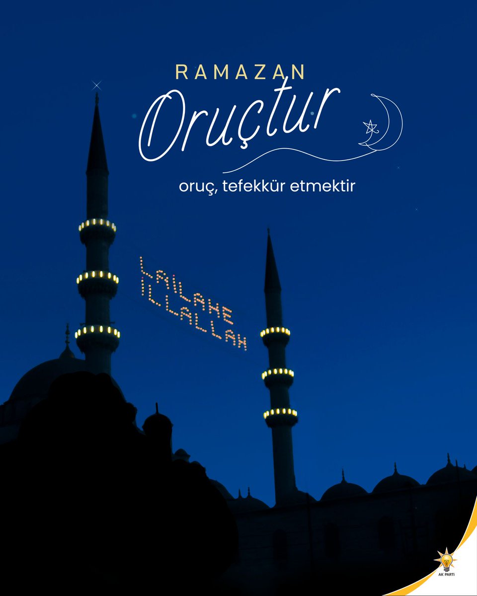 #Ramazanoruçtur, oruç tefekkür etmektir.