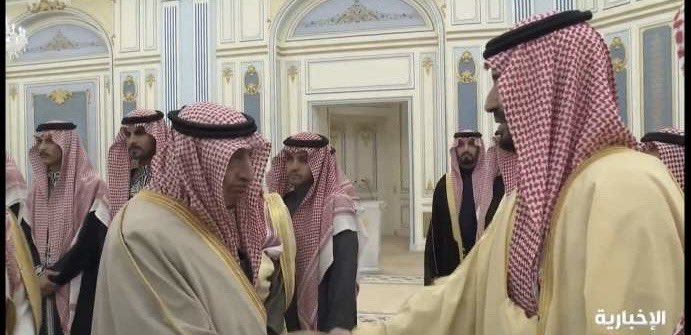 Bin5ald911's tweet photo. الشيخ خالد النايف العريعر 
في لقاء 
سمو ولي العهد الأمير  #محمد_بن_سلمان 
بمناسبة شهر رمضان المبارك 
#السعودية 
#الرياض https://t.co/FrfDz2Lxmy