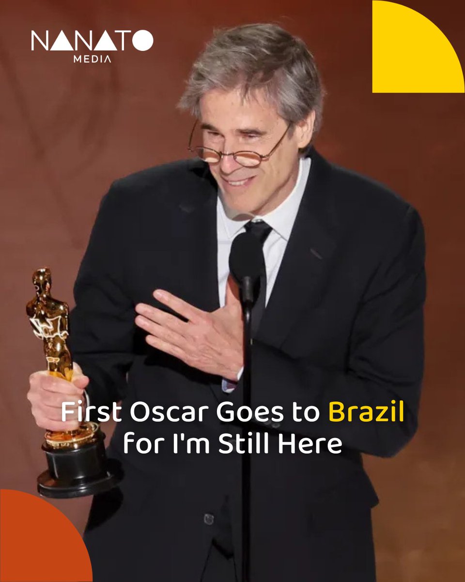 nanatomedia's tweet photo. ✨ History made at the Oscars! ✨

Brazil takes home its first-ever Academy Award with I'm Still Here 🇧🇷🏆, and Zoe Saldaña secures her first Oscar, marking a historic win for a Dominican-American actress 🇩🇴✨

#Oscars #Brazil #ZoeSaldaña #EmiliaPerez #ImStillHere https://t.co/H4vjxTb6iH