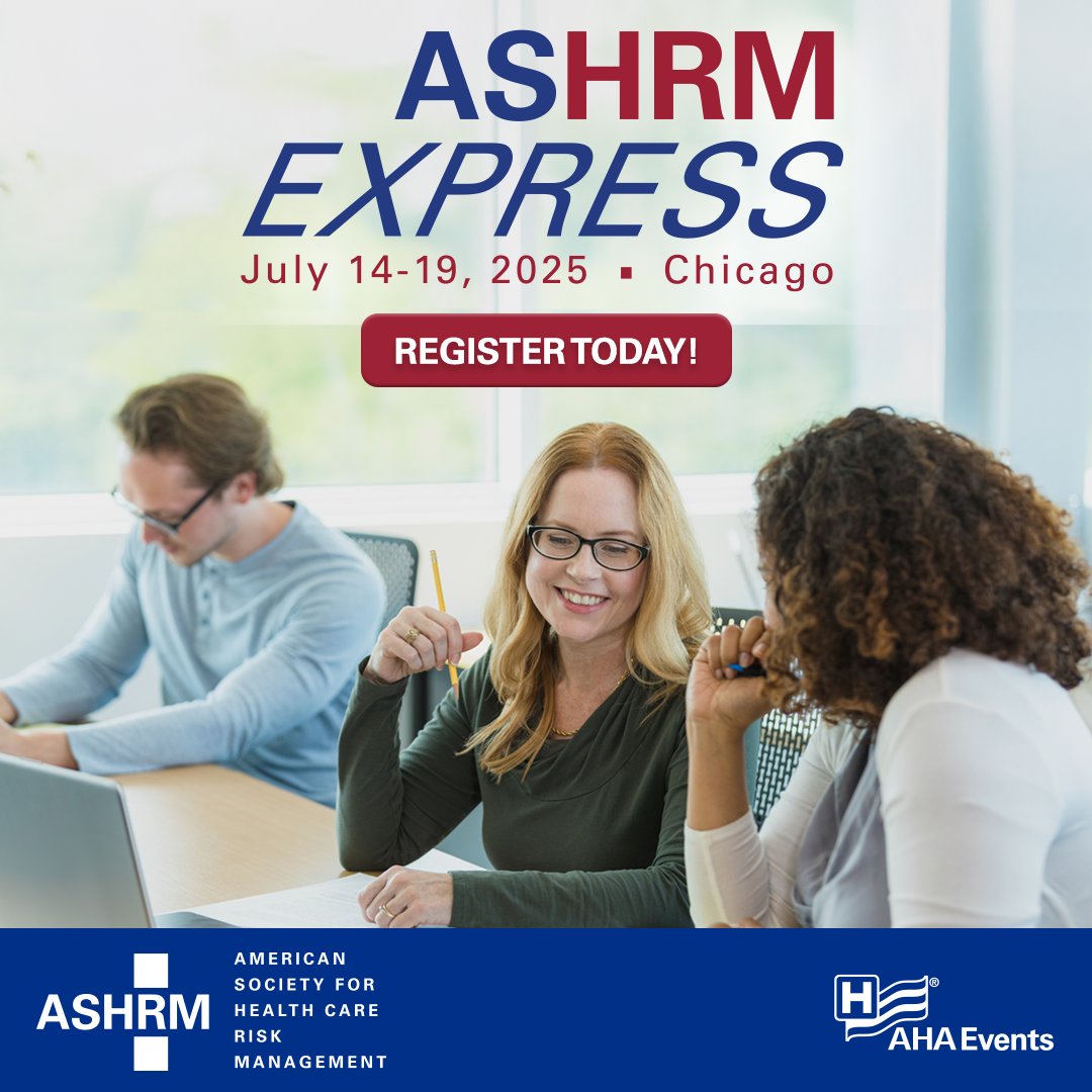 ASHRM Express 2025 registration is now open! Join us in Chicago for your final opportunity to experience our comprehensive in-person learning sessions designed to elevate your risk management skills.

📅 Early Bird Registration Ends: May 19 📅 
ow.ly/7Obc50V9rfp