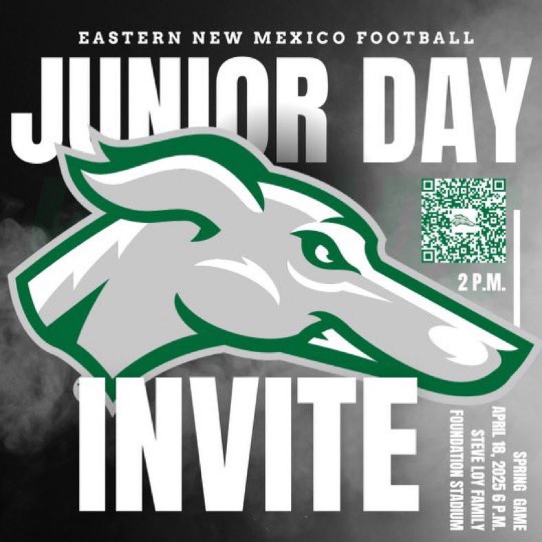 Thank you <a href="/CoachKelleyLee/">Kelley Lee</a> and <a href="/ENMUFootball/">Eastern New Mexico University Football</a> for the Junior Day invite! 
<a href="/1209dlee/">David Lee: HC Albuquerque Academy</a> <a href="/aachargerfb/">Albuquerque Academy Football</a>