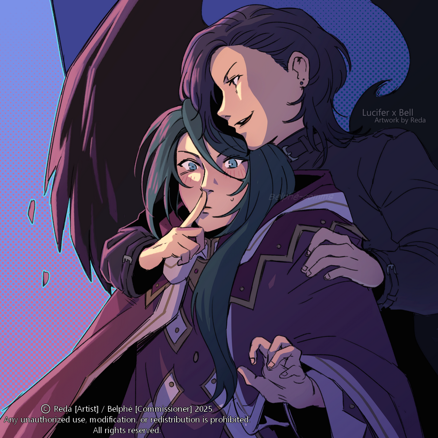 Belphe_comms's tweet photo. Art commissioned from @spoopybino ♥  
 
#maousama #thedevilisaparttimer #はんすず #HanSuzu #クレスティア・ベル #漆原半蔵 #鎌月鈴乃 #HatarakuMaouSama #HanzoUrushihara #Lucifer #SuzunoKamazuki #CrestiaBell #はたらく魔王さま https://t.co/mvYyBseblS