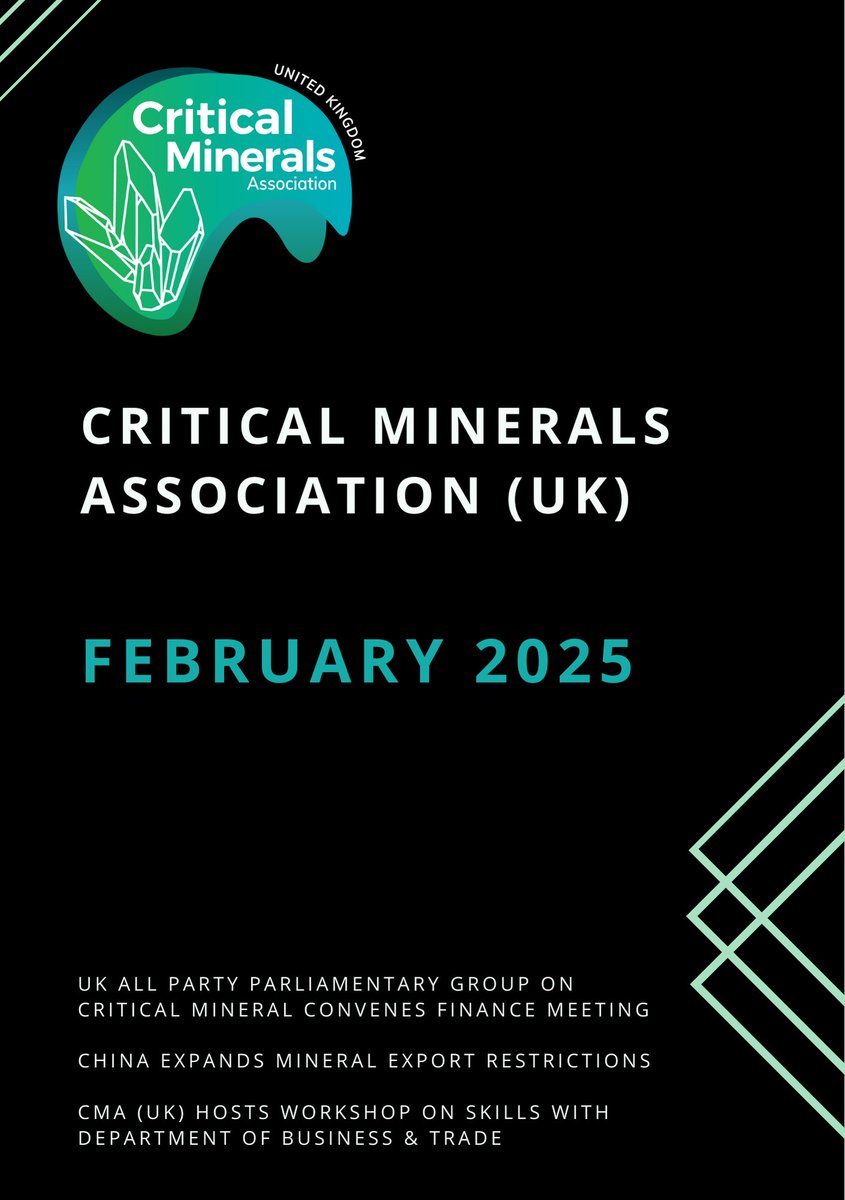 📢 Our February newsletter is here! Read on for summaries of China’s new export restrictions, a potential US-Ukraine minerals deal, the most recent APPG Critical Minerals meeting at UK Parliament, our workshop with <a href="/biztradegovuk/">Department for Business and Trade</a> on skills development &amp; more...