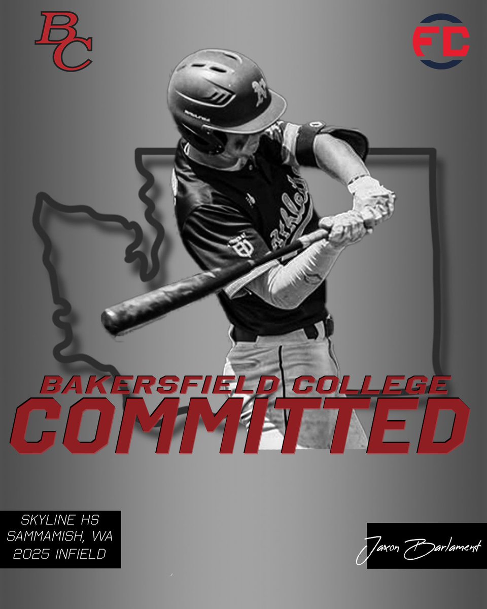 Jared Broughton™ (@coach_jaybee) on Twitter photo Congrats to 2025 #FullCountAthlete Jaxon Barlament (<a href="/JaxonBarlament/">Jaxon Barlament</a>) on his commitment to Bakersfield College! Jaxon is a plus athlete w/tools and A+ #Makeup! Very excited to follow his career and development! WA➡️CA Congrats to 2025 #FullCountAthlete Jaxon Barlament (<a href="/JaxonBarlament/">Jaxon Barlament</a>) on his commitment to Bakersfield College! Jaxon is a plus athlete w/tools and A+ #Makeup! Very excited to follow his career and development! WA➡️CA