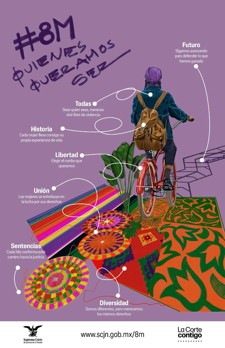 Cada mujer que emprende la lucha para defender sus derechos, teje un hilo más en el camino hacia la justicia y la libertad de todas. Juntas rumbo al #8M. 

#8M2025
